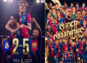 Barcelona Hajar Real Madrid 5-2, Rebut Piala Super Spanyol ke-15