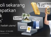 Ganti oli mobil bisa dapatkan logam mulia 50 gr